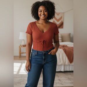 Forever 21 Rust Bodysuit